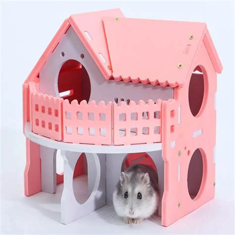 wooden hamster home|More.